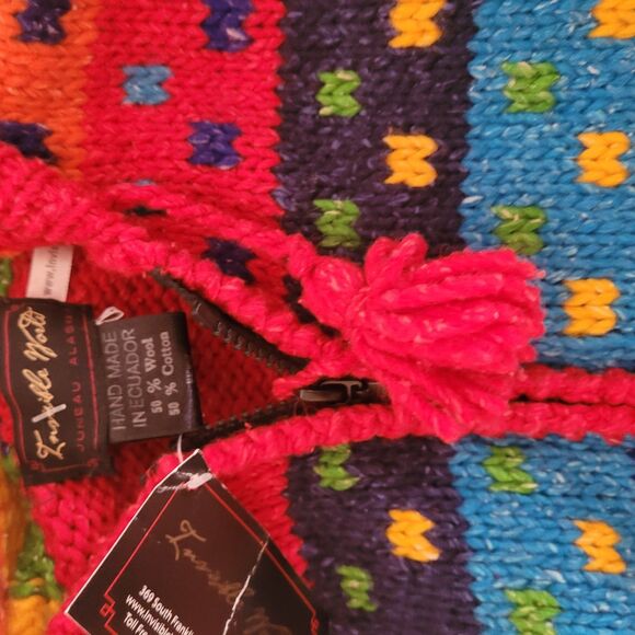 NEW Invisible World unisex kids sweater wool knit color handmade Juneau Alaska - Picture 6 of 14